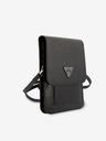 Guess Guess PU Saffiano Triangle Logo Taška na Telefon Black