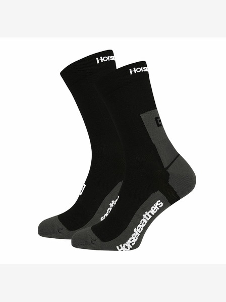 Horsefeathers Technické funkční ponožky Cadence Long - black velikost 5 - 7 HORSEFEATHERS