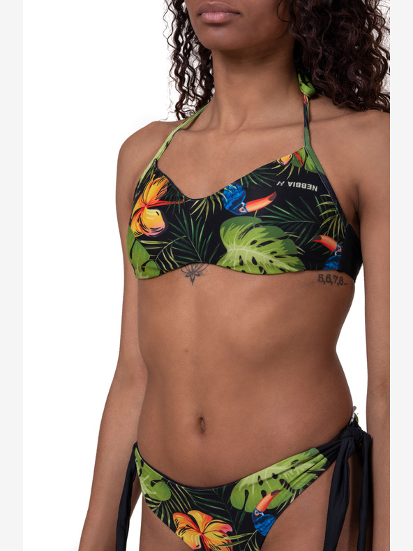 Nebbia Earth Powered bikini - vrchní díl 556 S,jungle green