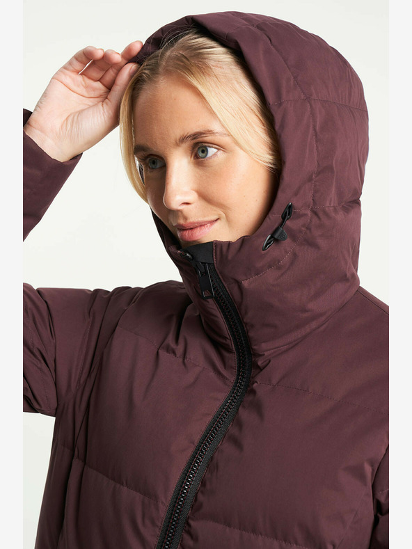 Tenson dámský zimní lifestylový kabát TENSON Shanna Down Coat W vínový