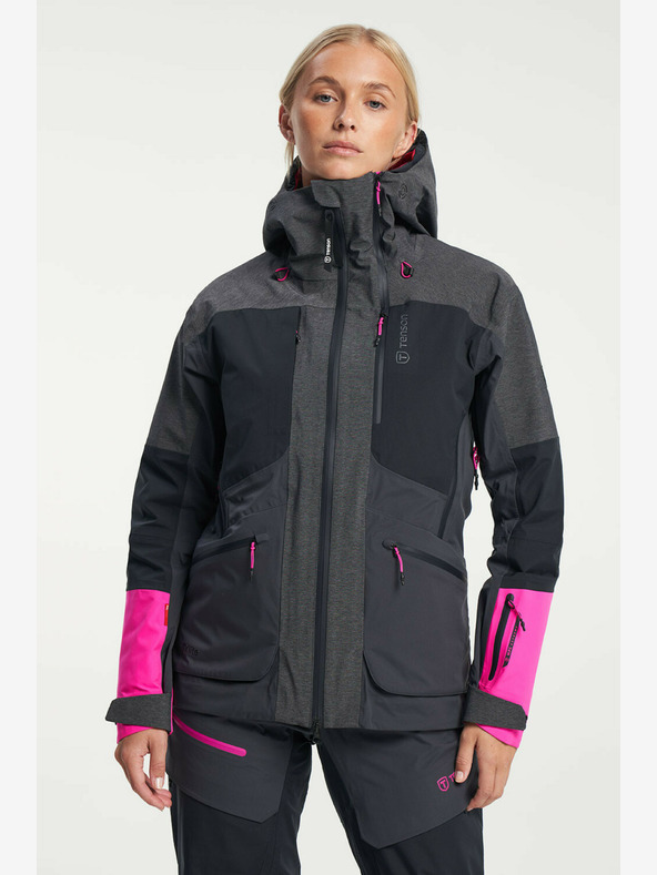 Tenson dámská skialpová membránová bunda TENSON Touring Shell Jacket W tmavě šedá
