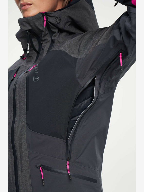 Tenson dámská skialpová membránová bunda TENSON Touring Shell Jacket W tmavě šedá