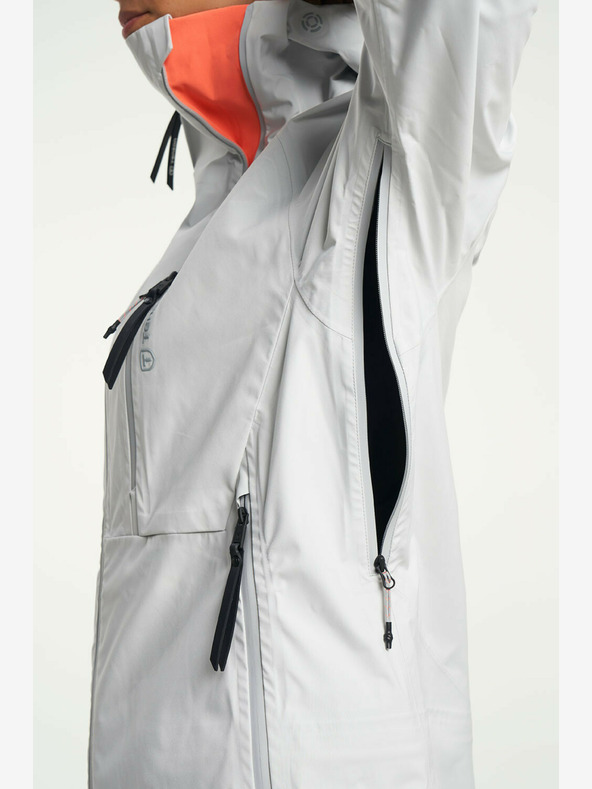 Tenson dámská lyžařská a skialpová membránová bunda TENSON Shibui Shell Jacket W světle šedá