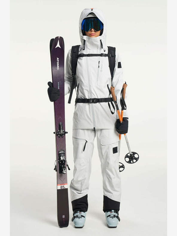 Tenson dámská lyžařská a skialpová membránová bunda TENSON Shibui Shell Jacket W světle šedá