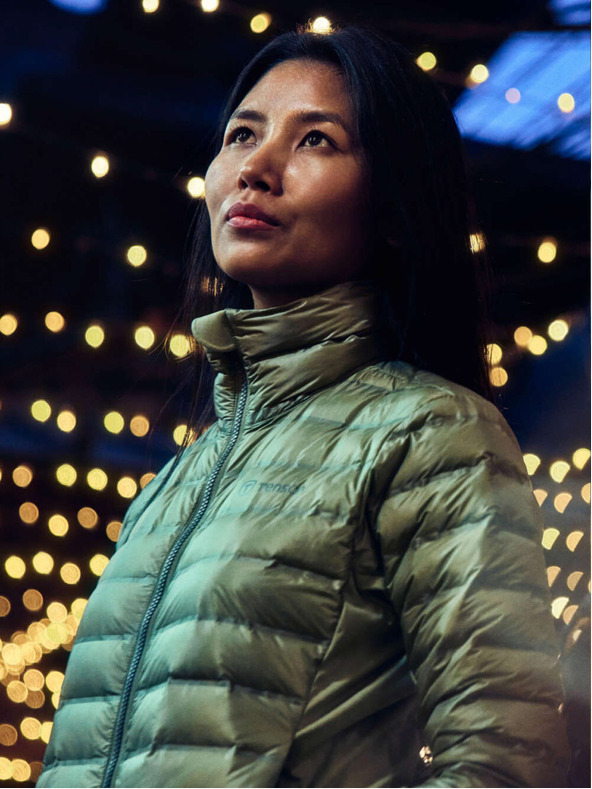 Tenson dámská péřová bunda TENSON TXlite Down Puffer W světle zelená