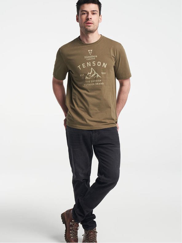 Tenson pánské triko TENSON Himalaya Tee M khaki