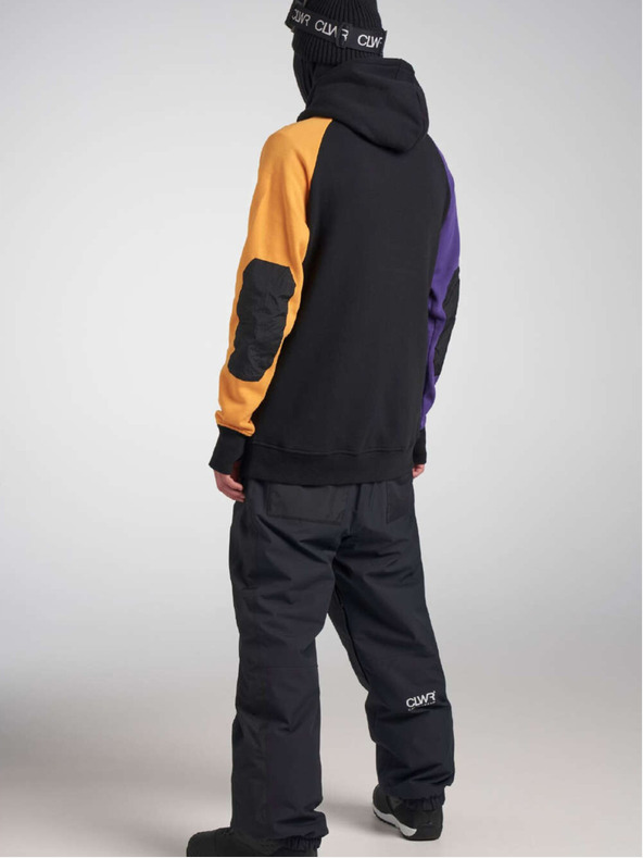 Tenson unisex mikina s kapucí COLOURWEAR Bowl 2.0 fialová/žlutá