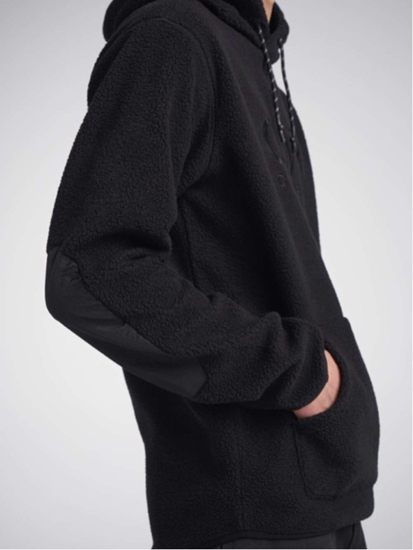 Tenson pánská fleecová mikina s kapucí COLOURWEAR Teddy 2.0 M černá