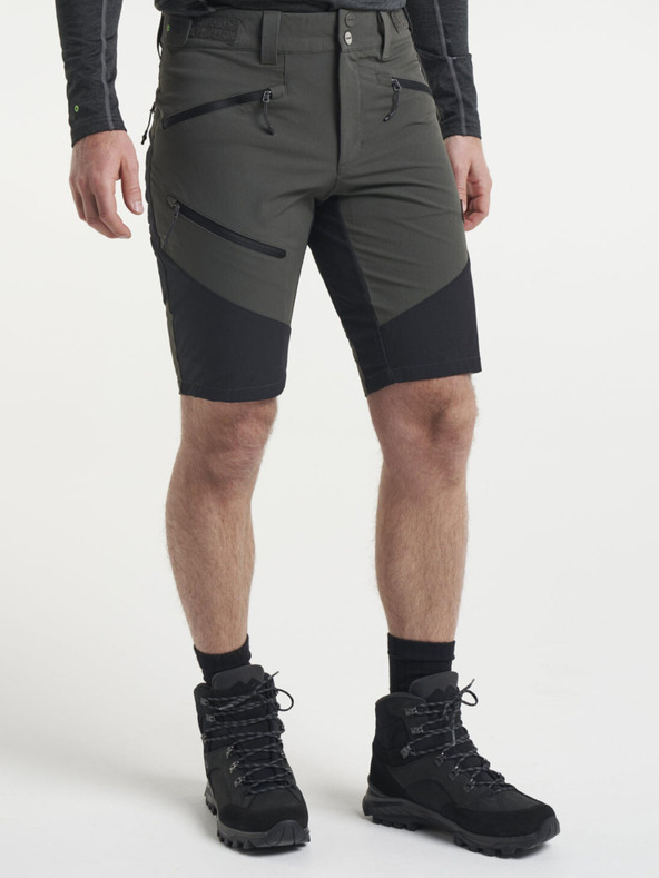 Tenson pánské outdoorové šortky TENSON Himalaya Stretch Shorts M tmavá khaki