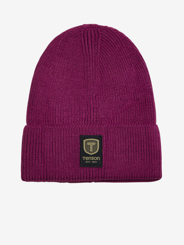 Tenson unisex kulich TENSON Badge Beanie fialový