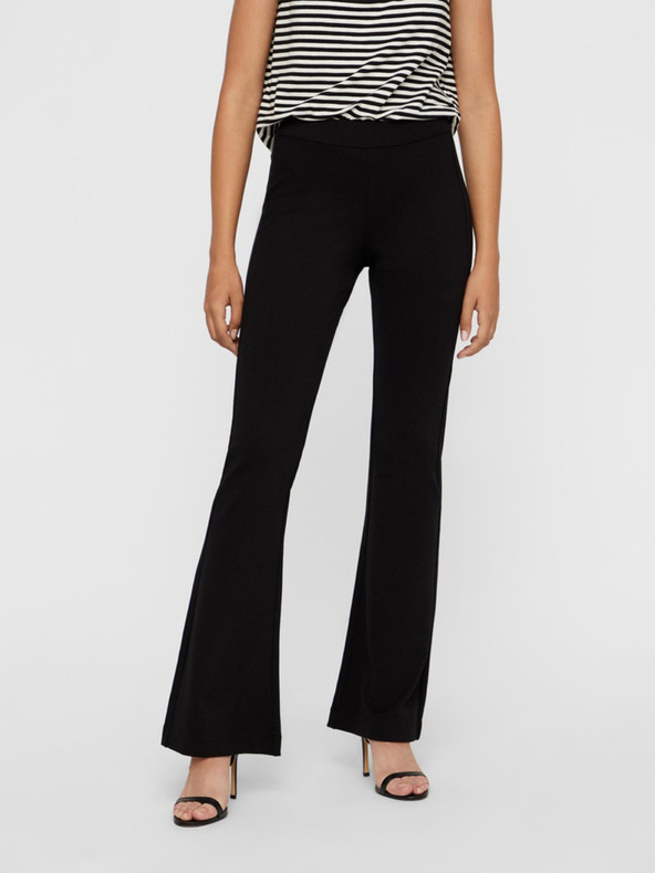 Vero Moda Černé dámské flared fit kalhoty Vero Moda Kamma