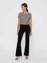Vero Moda Černé dámské flared fit kalhoty Vero Moda Kamma