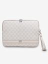 DKNY DKNY PU Leather Checkered Pattern and Stripe Obal na Notebook 13/14 Pink"