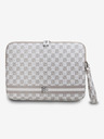 DKNY DKNY PU Leather Checkered Pattern and Stripe Obal na Notebook 15/16 Beige"