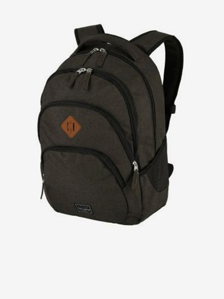Travelite Tmavě hnědý batoh Travelite Basics  Melange