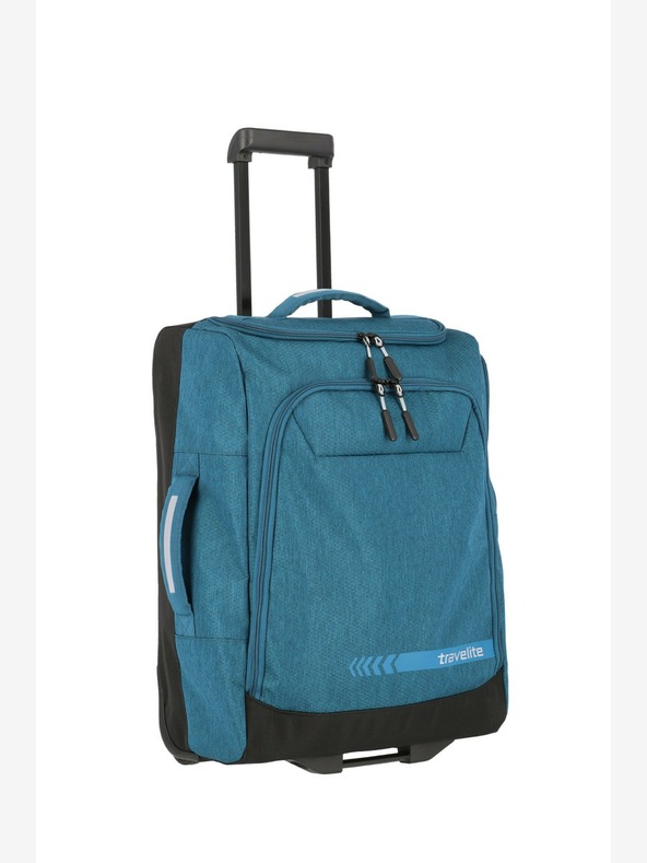 Travelite Kick Off Wheeled Duffle S - petrolejová Taška
