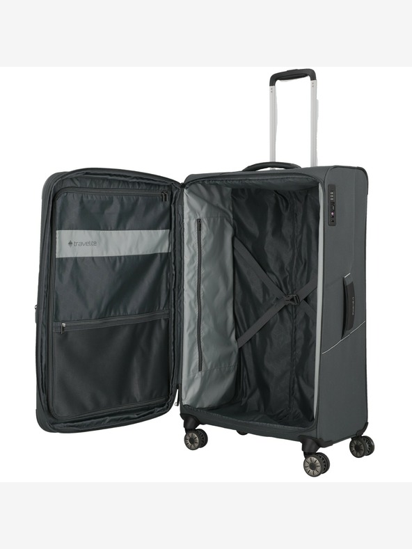 Travelite Sada cestovních kufrů Travelite Skaii 4w S,M,L - šedá