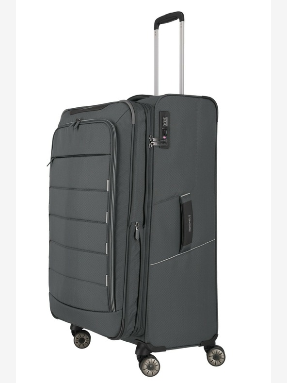 Travelite Sada cestovních kufrů Travelite Skaii 4w S,M,L - šedá