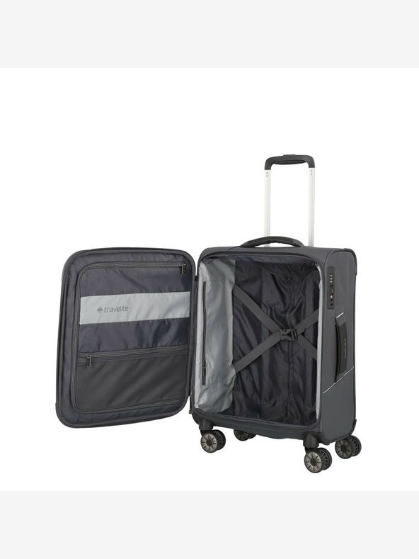Travelite Sada cestovních kufrů Travelite Skaii 4w S,M,L - šedá