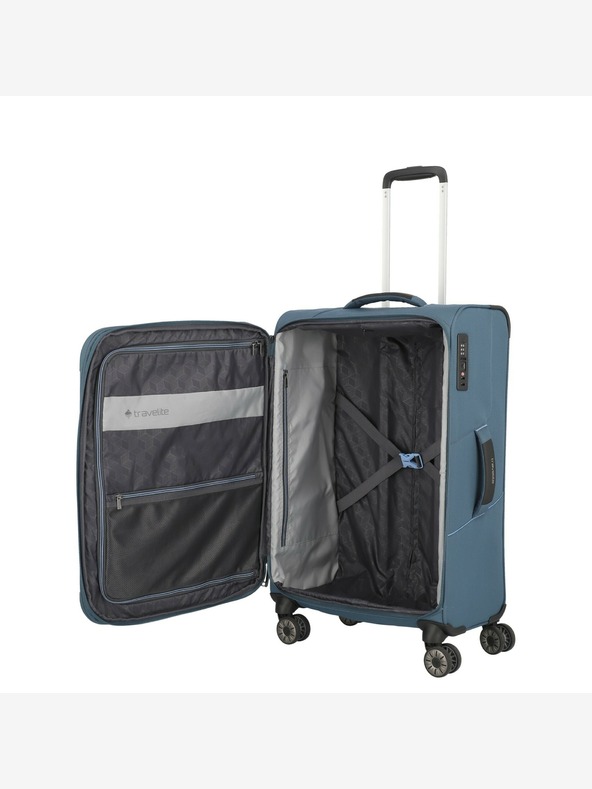 Travelite Cestovní kufr Travelite Skaii 4w M - modrá