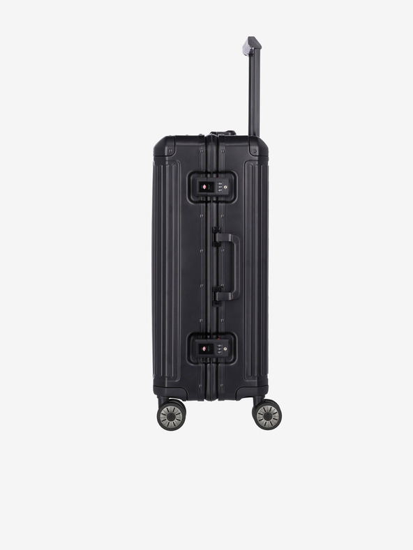 Travelite Černý cestovní kufr Travelite Next 4w M Black