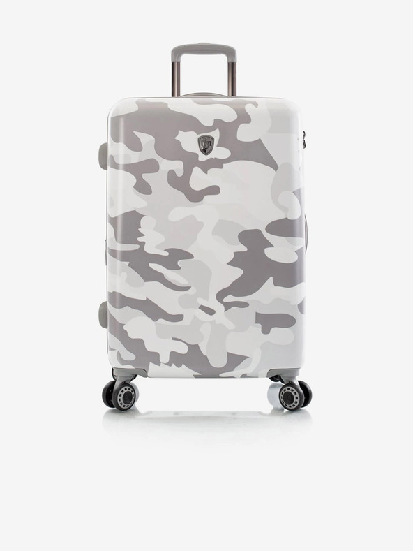 Heys Bílý cestovní kufr Heys White Camo M