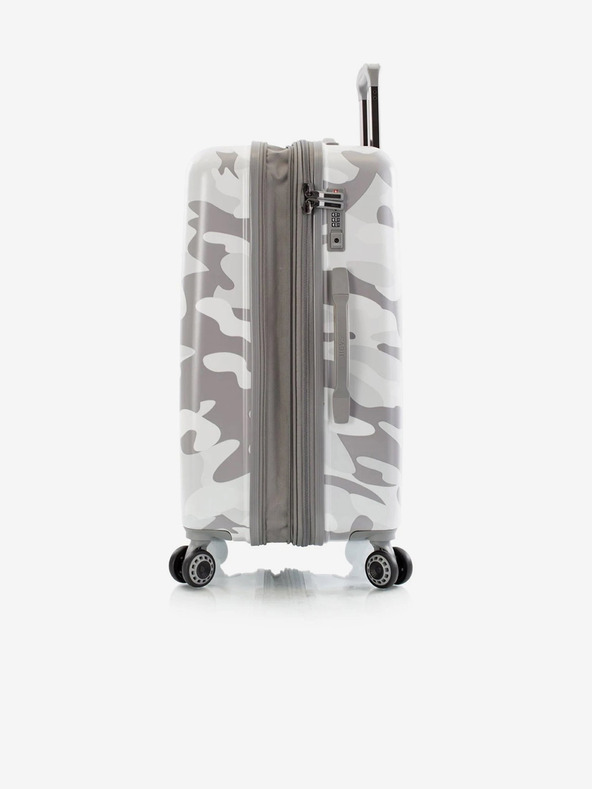 Heys Bílý cestovní kufr Heys White Camo M