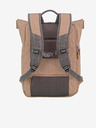 Travelite Šedo-růžový batoh Travelite Basics Roll-up Backpack Rose