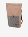 Travelite Šedo-růžový batoh Travelite Basics Roll-up Backpack Rose