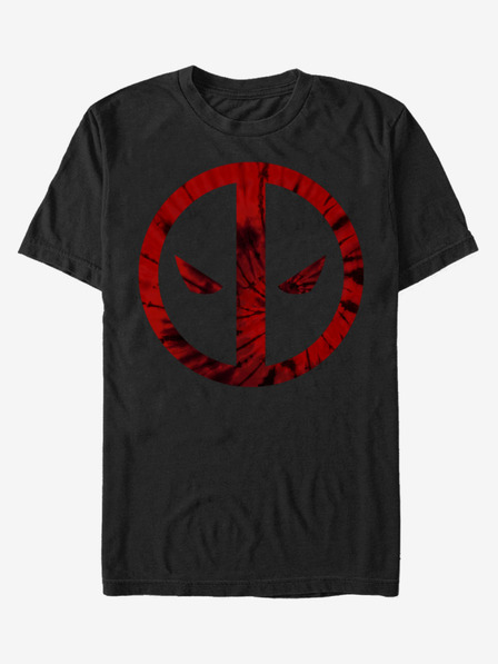 ZOOT.Fan Černé unisex tričko ZOOT.Fan Marvel Deadpool Tie-Dye