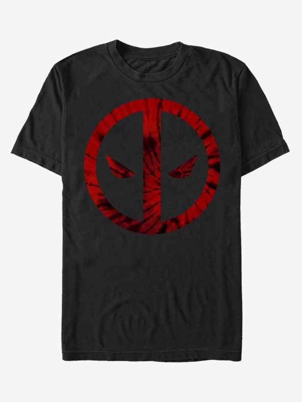 ZOOT.Fan Černé unisex tričko ZOOT.Fan Marvel Deadpool Tie-Dye