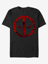 ZOOT.Fan Černé unisex tričko ZOOT.Fan Marvel Deadpool Tie-Dye