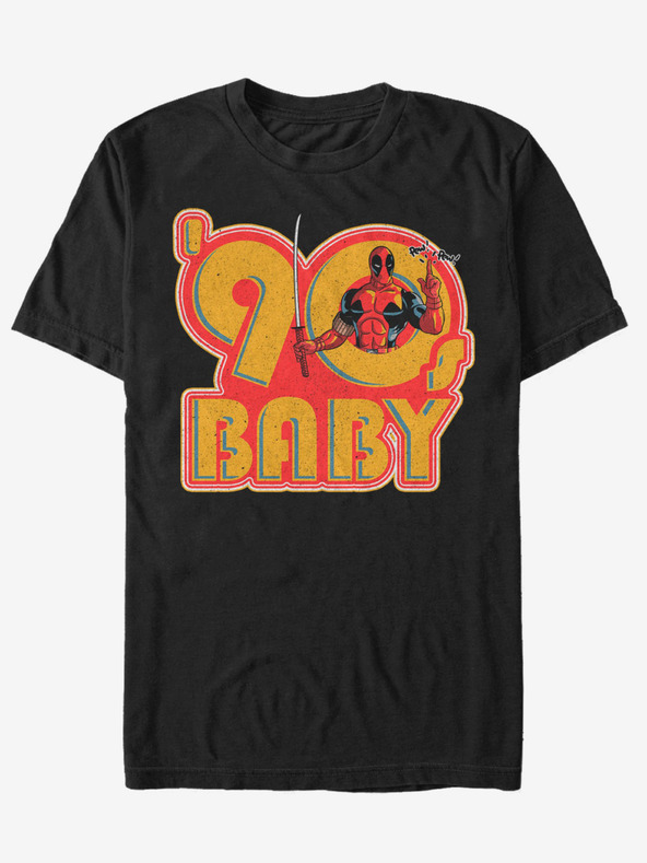 ZOOT.Fan Černé pánské tričko ZOOT.Fan Marvel 90's Baby