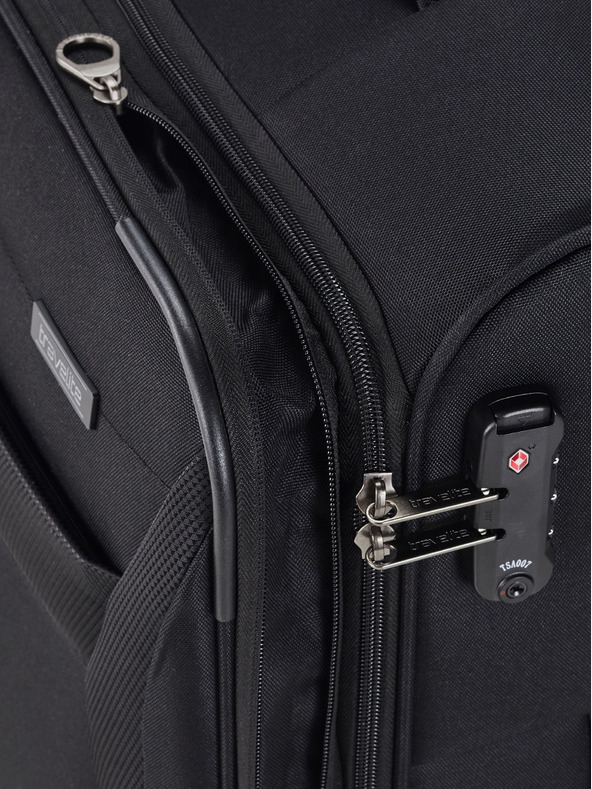 Travelite Sada tří cestovních kufrů v černé barvě Travelite Chios S,M,L Black