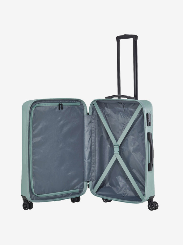 Travelite Světle zelený cestovní kufr Travelite Bali M Mint