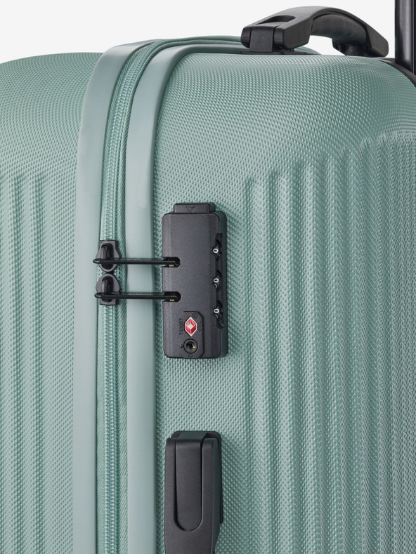 Travelite Světle zelený cestovní kufr Travelite Bali M Mint