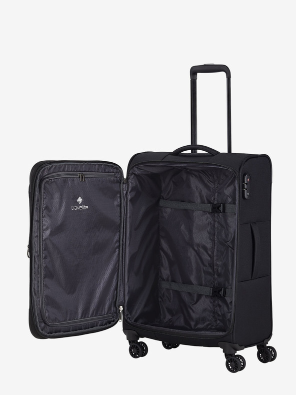 Travelite Černý cestovní kufr Travelite Chios M Black