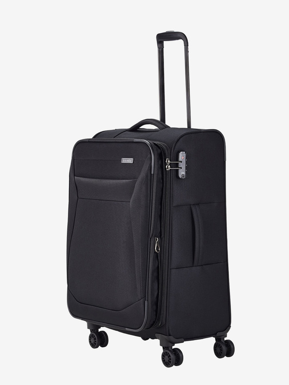 Travelite Černý cestovní kufr Travelite Chios M Black