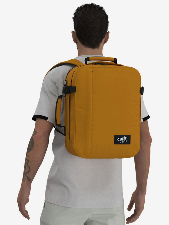 CabinZero Hořčicový unisex batoh CabinZero Classic Tech (28L)