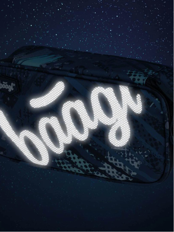 BAAGL  Modrý 3 set skate struktury: batoh, penál, sáček Baagl