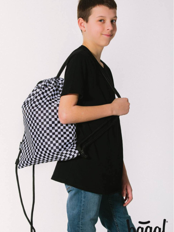 BAAGL  Černý sáček skate ska - pattern Baagl