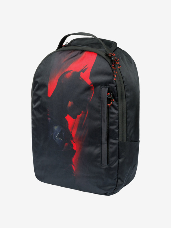 BAAGL  Černý batoh Baagl eARTh Batman Red