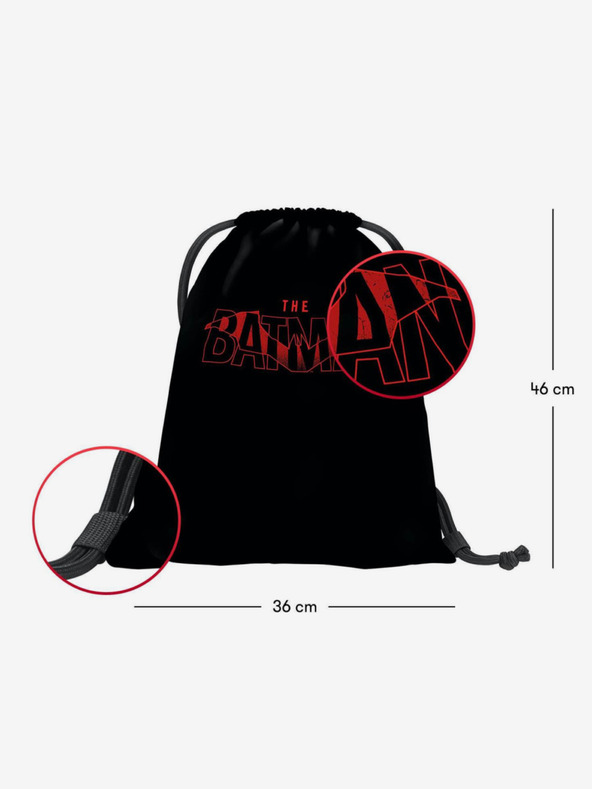 BAAGL  Černý vak Baagl Batman Red