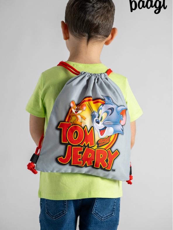 BAAGL  Šedý předškolní vak Baagl Tom & Jerry