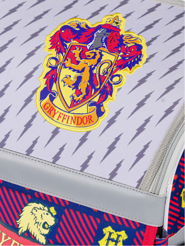 BAAGL  Červeno-modrý školní set - aktovka, penál, sáček Baagl Zippy Harry Potter Nebelvír