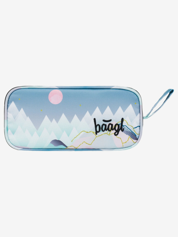 BAAGL  Šedý studentský penál etue Baagl Moon