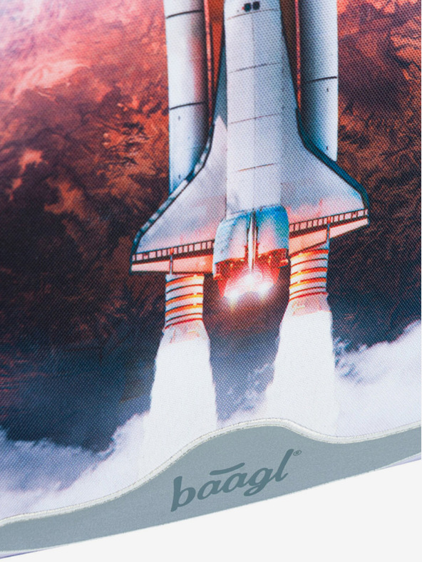 BAAGL  Modrá školní aktovka Baagl Shelly Space Shuttle