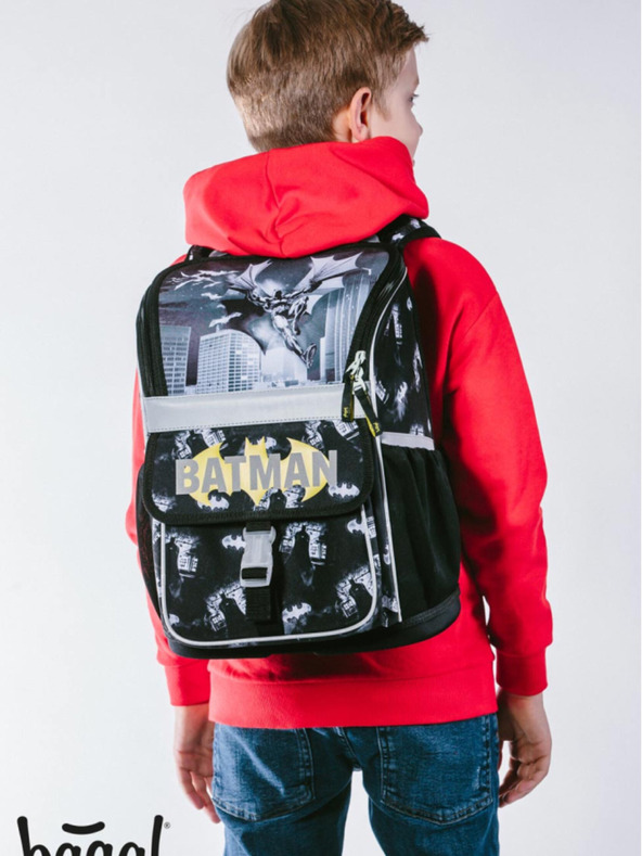 BAAGL  Černá školní aktovka Zippy Baagl Batman Darky City