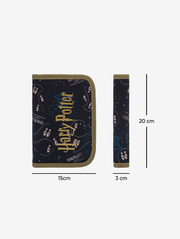 BAAGL  Modrý školní penál jednopatrový Baagl Harry Potter Pobertův Plánek