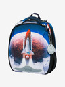 BAAGL  Modrý školní set - aktovka, penál, sáček Baagl Shelly Space Shuttle